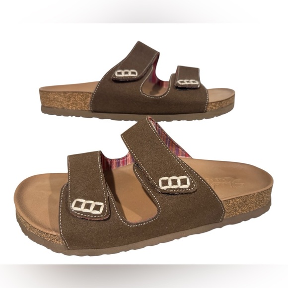 Skechers Women’s Size 6 GRANOLA RELAXED FIT Chocolate Brown Sandals Slides - Picture 1 of 9